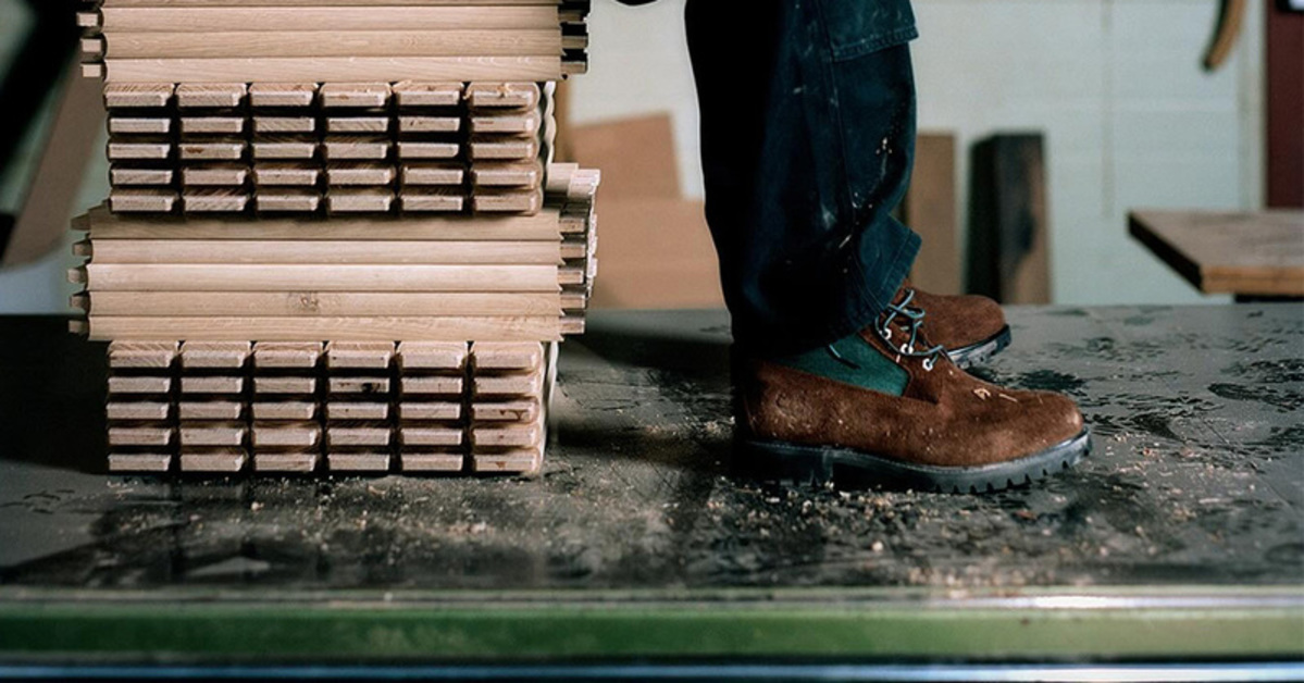 Classic Timberland boots in a nostalgic "beef and broccoli" look from thisisneverthat